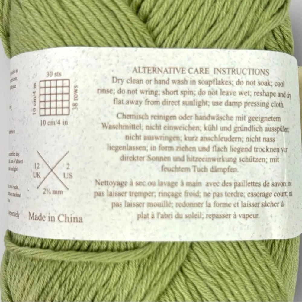 Rowan Fine Milk Cotton Yarn Cotton/Milk Protein 164yds Color #496 - Picture 3 of 5